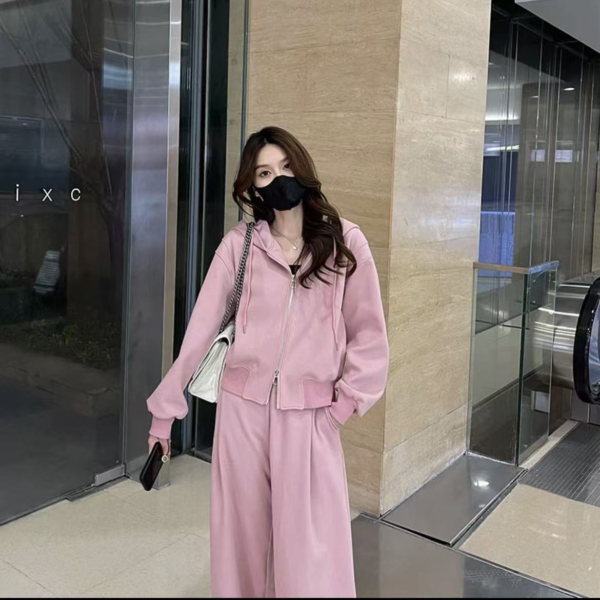 Sports Korean Style Loose Slimming And Fashionable Sweater Casual Two-piece Suit