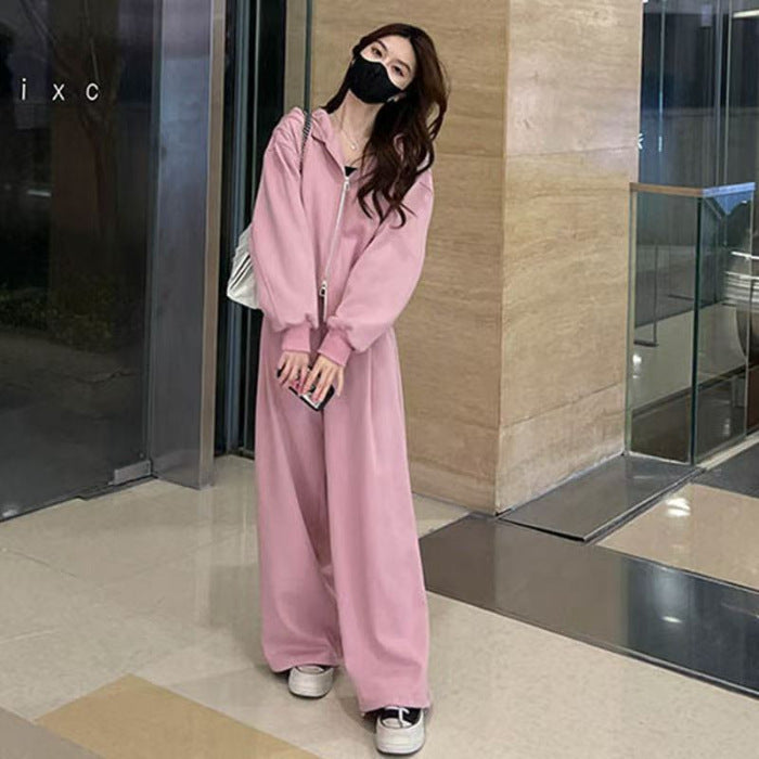 Sports Korean Style Loose Slimming And Fashionable Sweater Casual Two-piece Suit