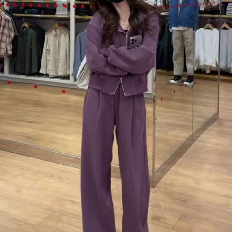 Sports Korean Style Loose Slimming And Fashionable Sweater Casual Two-piece Suit